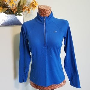 Nike Womens Blue Athletic top S Dri-Fit